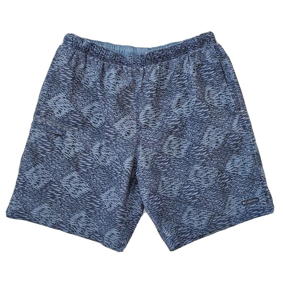 Columbia Other - Columbia XCO (Mens Medium)‎ Cargo Mesh Lined Hiking/Swim Shorts Blue 8" Inseam